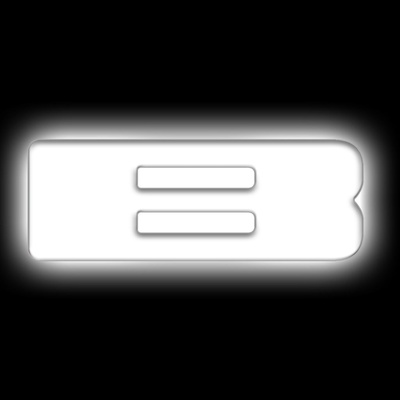 Oracle Lighting Universal Illuminated LED "B" Letter Badge (Matte White) - 3140-B-001